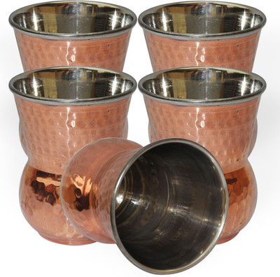 39% OFF on DakshCraft Handmade Copper Tumbler Drinkware Accessories, Set of 5 DS129 39% OFF on DakshCraft Handmade Copper Tumbler Drinkware Accessories, Set of 5 DS129