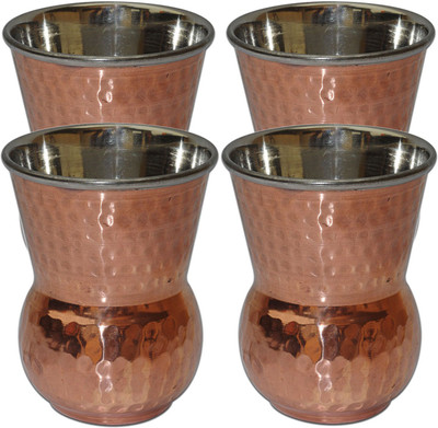 50% OFF on DakshCraft Drinking Accessory Handmade Copper Tumblers, Set of 4 DS128 50% OFF on DakshCraft Drinking Accessory Handmade Copper Tumblers, Set of 4 DS128