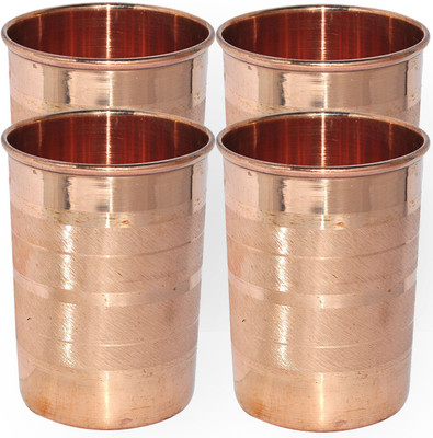 61% OFF on DakshCraft Handmade Pure Copper Tumbler Glass, Set of 4 Glasses DS155 61% OFF on DakshCraft Handmade Pure Copper Tumbler Glass, Set of 4 Glasses DS155