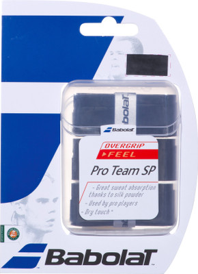 Babolat Pro Team Sp Overgrip Dry Feel Grip (Black, Pack Of 3)