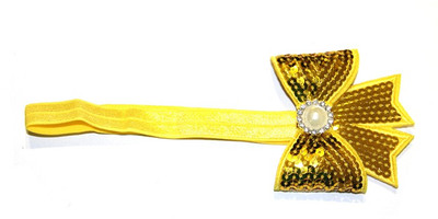 BabyCouture Sparkling Sequin Bow & Pearl Head Band BabyCouture Sparkling Sequin Bow & Pearl Head Band