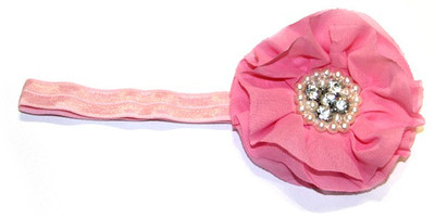 BabyCouture Chiffon Flock Of Pearls Diamond Head Band BabyCouture Chiffon Flock Of Pearls Diamond Head Band