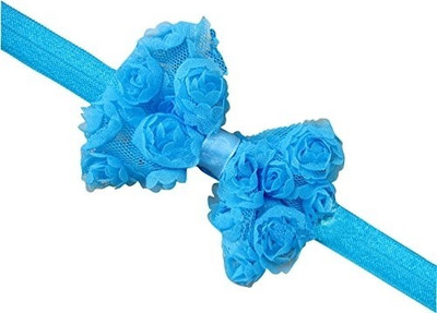 PinkXenia Light Blue Crown Glitter Net BabyGirl HairClip Head Band