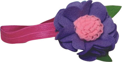 16% OFF on PinkXenia Felt Flower Rosette Ruffle Fall Newborn Babygirl Soft Head Band