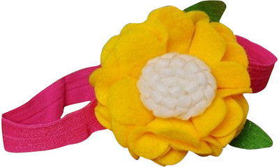 14% OFF on PinkXenia Felt Flower Rosette Ruffle Fall Newborn Babygirl Soft Head Band