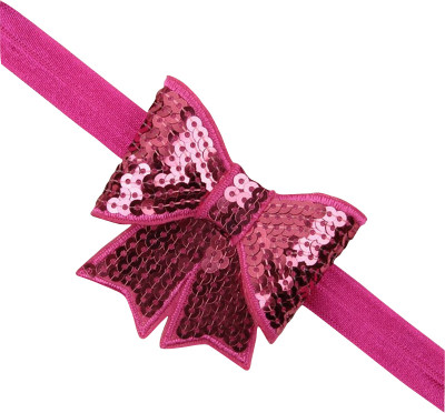 10% OFF on PinkXenia Fuschia Sparkly/Glitter Sequin Bowknot Elastic Newborn Soft Head Band