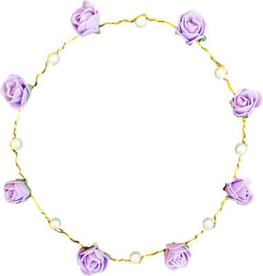 85% OFF on FashBlush Roses Flower & Pearl Tiara Hair Chain