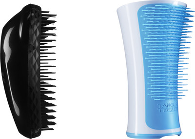 25% OFF on Tangle Teezer Combo Original Black and Aqua Blue and White