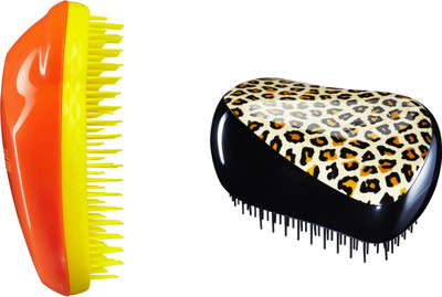 30% OFF on Tangle Teezer Combo Original Orange and Yellow and Compact Feline Groovy