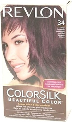 55% OFF on Revlon Silk Made In USA Hair Color Deep Burgundy34
