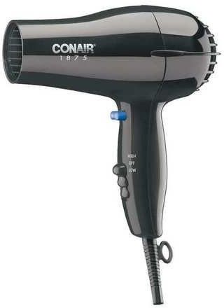 Conair 1875w Black Blowdryer 247BW Hair Dryer
