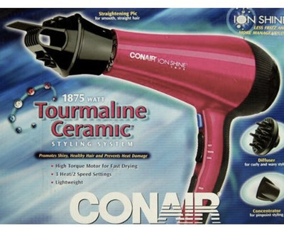 Conair Tourmaline Ceramic Styling System HB-240-1UM Hair Dryer Conair Tourmaline Ceramic Styling System HB-240-1UM Hair Dryer