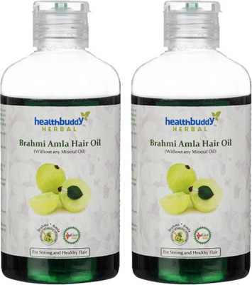 Healthbuddy Herbal Brahmi Amla 2 Packs Of 200 Ml Each Hair Oil (400 Ml)