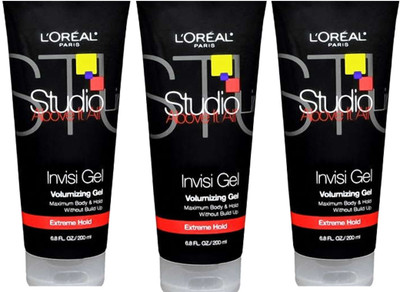L 'Oreal Paris Studio Line Max Hold Invisi Gel (Pack of 3) Hair Styler L 'Oreal Paris Studio Line Max Hold Invisi Gel (Pack of 3) Hair Styler