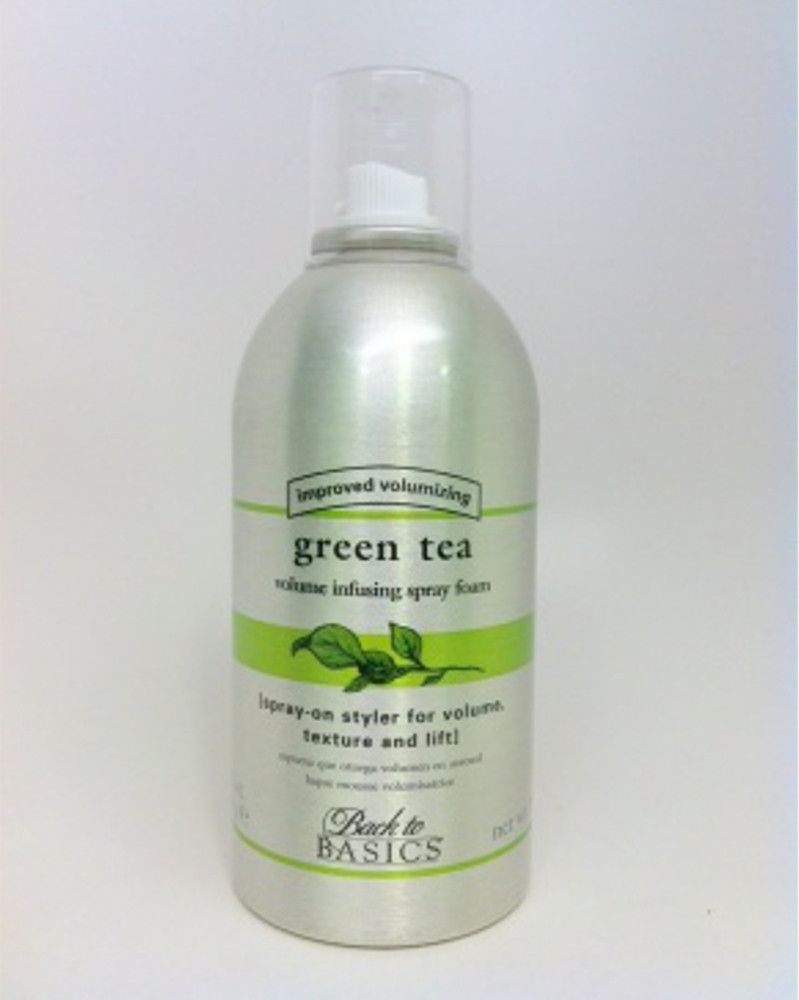Back to Basics Green Tea Volume Infusing Spray Foam Hair Styler Back to Basics Green Tea Volume Infusing Spray Foam Hair Styler