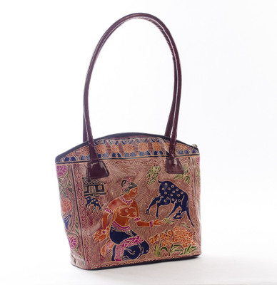 MunMun Comfortable Moon Shopper Shoulder Bag Brown MunMun Comfortable Moon Shopper Shoulder Bag Brown