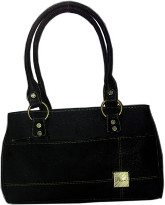 29% OFF on Match And Catch Leather Look Shoulder Bag Black