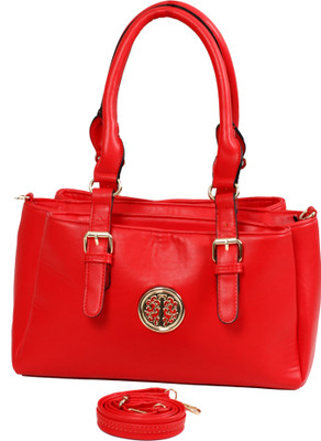 74% OFF on Classique Double Buckle Shoulder Bag Red 74% OFF on Classique Double Buckle Shoulder Bag Red