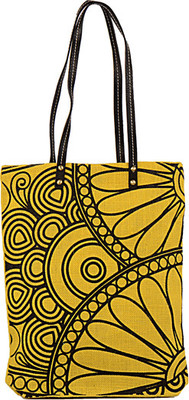 30% OFF on Greenobag Jute Ethnic Flower Tote Yellow