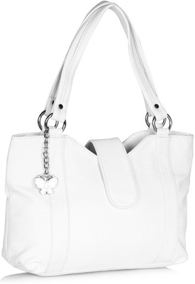46% OFF on Butterflies Elegant Design Hand Bag White