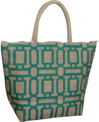50% OFF on Earthbags Geometric Print Hand-held Bag Green 50% OFF on Earthbags Geometric Print Hand-held Bag Green