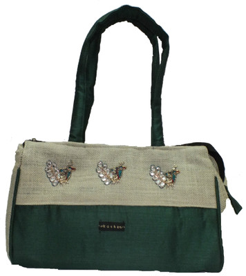 40% OFF on Kosha Peacock Hand-held Bag Green