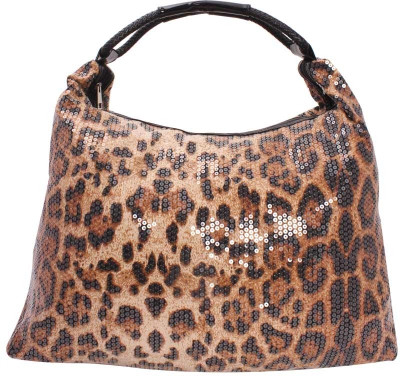20% OFF on Khoobsurati Glossy Tiger Print Stylish Hand Bag Brown