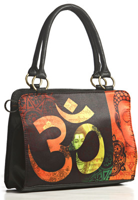 44% OFF on Aapno Rajasthan Spiritual Symbols Digital Print Hand-held Bag Brown, Orange