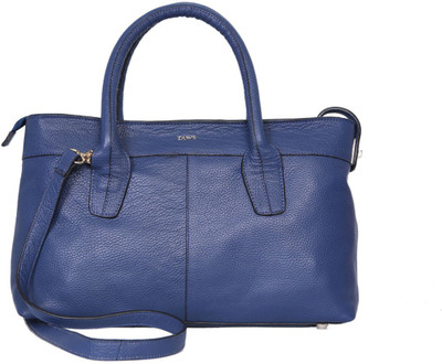 46% OFF on Taws Big Brunch Leather Hand-held Bag Blue