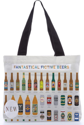 30% OFF on Snoogg Canvas Design Beer Collage Tote White