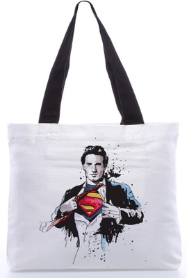 30% OFF on Snoogg Canvas Design Superman S Tote White