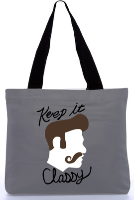 30% OFF on Snoogg Canvas Design Keep It Classy Tote Grey 30% OFF on Snoogg Canvas Design Keep It Classy Tote Grey