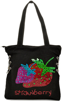 62% OFF on Felicita Canvasprint-01 Tote Black-01 62% OFF on Felicita Canvasprint-01 Tote Black-01