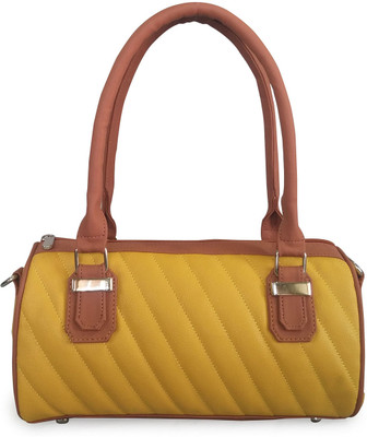 56% OFF on Toteteca Mini Quilt Hand-held Bag Mustard Tan