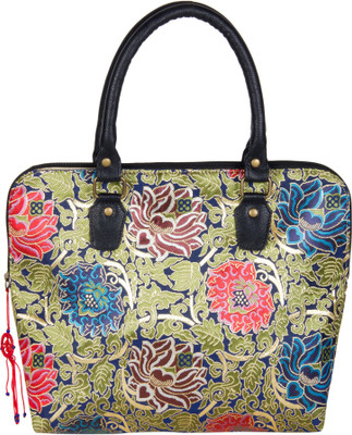 31% OFF on The House of Tara Tibetan Brocade 288 Hand-held Bag Multicolor