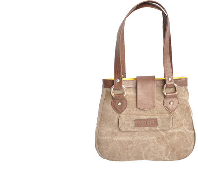 12% OFF on Matrix Ladies Leather-Canvas Hand-held Bag Yellow 12% OFF on Matrix Ladies Leather-Canvas Hand-held Bag Yellow