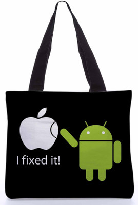 30% OFF on Snoogg Canvas Design Teenager Tote Black