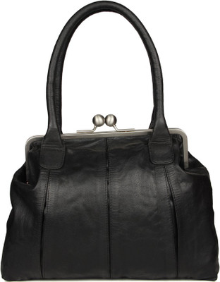 10% OFF on Goguava Leather Bag With Clasp Closure Hobo Black 10% OFF on Goguava Leather Bag With Clasp Closure Hobo Black