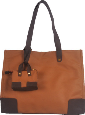 Toteteca Bag Works Large Shopper Tote Shoulder Bag - Dark Tan