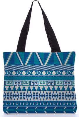 30% OFF on Snoogg Canvas Design Teenager Tote Green, Blue, Grey