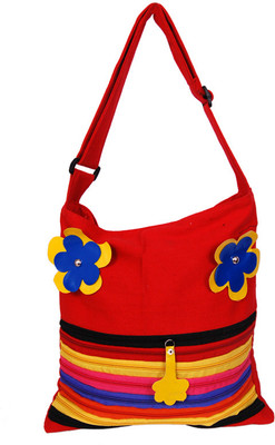 50% OFF on Womaniya Handicraft Jhola Shoulder Bag Red 50% OFF on Womaniya Handicraft Jhola Shoulder Bag Red