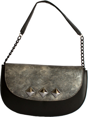 55% OFF on Demure DM 01 Hand Painted Shoulder Bag Black-01