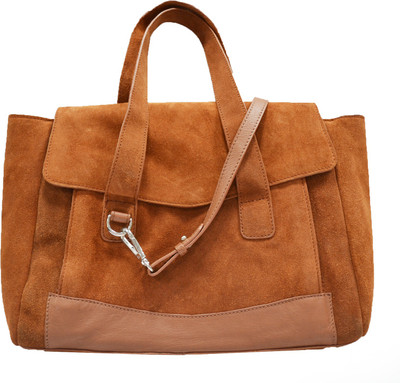 28% OFF on Neon By Paint PT091437 Leather Hand-held Bag Brown-37