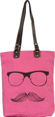 29% OFF on Greenobag Canvas Moochh Tote Dark Pink