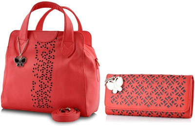 51% OFF on Butterflies Trendy Hand-held Bag Red 51% OFF on Butterflies Trendy Hand-held Bag Red