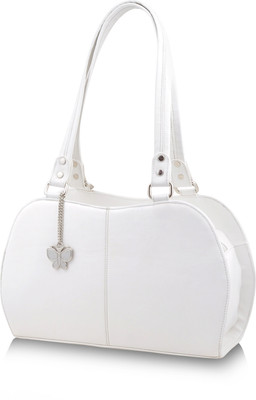 Butterflies Trendy Hand-held Bag White Butterflies Trendy Hand-held Bag White