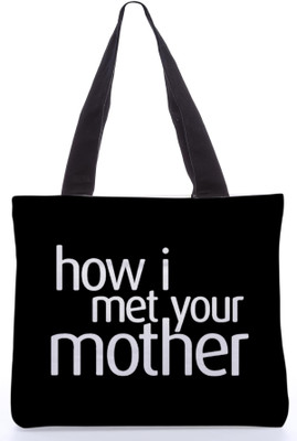 30% OFF on Snoogg Canvas Design Teenager Tote Black