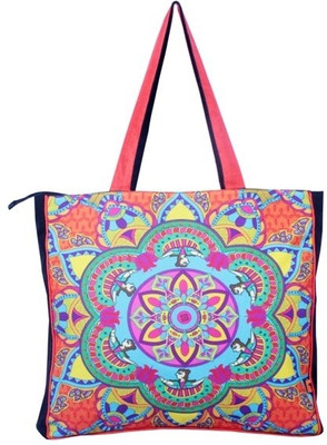 The Bombay Store Neo Mithila Chakra Tote Multi13 The Bombay Store Neo Mithila Chakra Tote Multi13