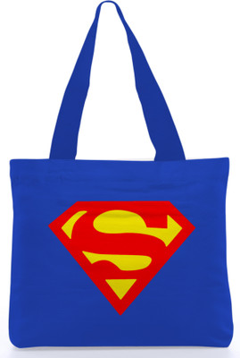 30% OFF on Snoogg Canvas Design Superman S Tote Blue, Red