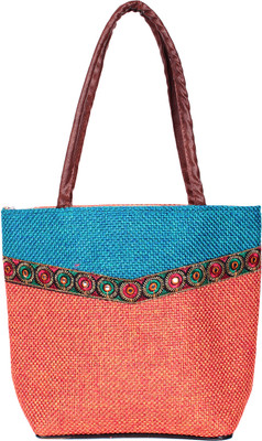 30% OFF on HS Jutecraft 2053 Shoulder Bag Blue & Orange